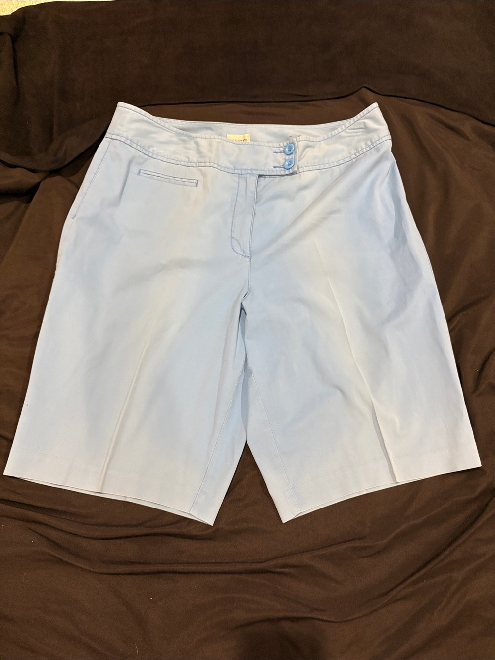 Chico's Pale Blue Bermuda Shorts